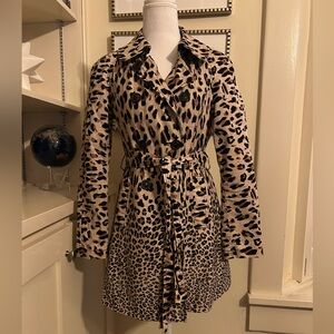 Animal print coat